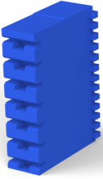 Buchsengehäuse, 7-polig, RM 5 mm, gerade, blau, 521209-1