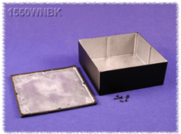 Aluminium Druckgussgehäuse, (L x B x H) 250 x 250 x 100 mm, schwarz (RAL 9005), IP66, 1550WNBK