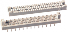Leiterplattensteckverbinder, 16-polig, RM 2.54 mm, gerade, grau, 22016.1