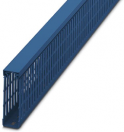 Verdrahtungskanal, (L x B x H) 2000 x 30 x 100 mm, PVC, blau, 3240308