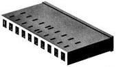 Buchsengehäuse, 9-polig, RM 3.96 mm, gerade, schwarz, 1-87270-6