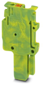Stecker, Push-in-Anschluss, 0,14-1,5 mm², 1-polig, 17.5 A, 6 kV, gelb/grün, 3212507