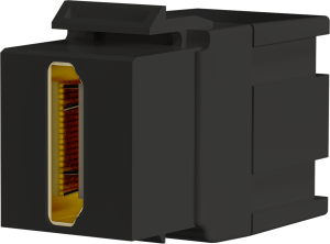 Keystone Einbauadapter HDMI A - A, schwarz