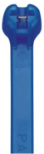 Kabelbinder mit Edelstahlzunge, lösbar, Nylon, (L x B) 203 x 4.7 mm, Bündel-Ø 1.5 bis 50.8 mm, blau, -60 bis 85 °C