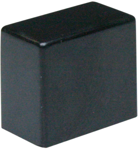 Betätigungsknopf, (L x B x H) 7.09 x 12.4 x 10.49 mm, schwarz, für Druckschalter, 119-0050-100