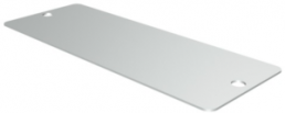 Aluminium Schild, (L x B) 70 x 27 mm, silber, 80 Stk