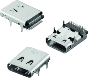 WR-COM USB 3.1 Typ C horizontal THR/SMT 1.6 mm, 632723300011