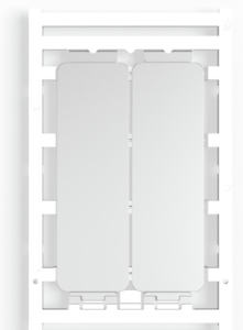 Polyamid Gerätemarkierer, (L x B) 85 x 27 mm, grau, 20 Stk