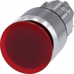 Pilzdrucktaster, rastend, rot, Einbau-Ø 22.3 mm, 3SU1051-1AA20-0AA0