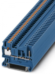 Durchgangsklemme, Push-in-Anschluss, 0,14-4,0 mm², 2-polig, 24 A, 6 kV, blau, 3210046