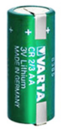 Lithium-Batterie, 3 V, 2/3R23, 2/3 AA, Rundzelle, Lötfahne