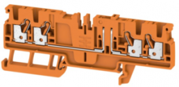 Trenn- und Messtrenn Reihenklemme, Push-in-Anschluss, 0,5-2,5 mm², 20 A, 6 kV, orange, 1989880000