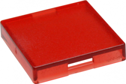 Kappe, quadratisch, (L x B x H) 16.4 x 16.4 x 3.2 mm, rot, für Druckschalter, 5.49.277.052/1301