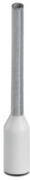 Isolierte Aderendhülse, 0,5 mm², 18 mm/12 mm lang, NF C 63-023, weiß, 3200506