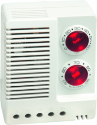Hygrotherm mit integriertem Sensor, 100-240 V, 0-60 °C, 50-90 % rF, (L x B x H) 60 x 43 x 77 mm, 01230.9-00