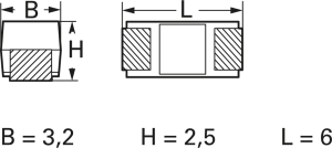 Tantal-Kondensator, SMD, C, 4.7 µF, 20 V, ±10 %, T491C475K020AT