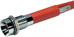 LED-Signalleuchte, 230 V (AC), rot, 20 mcd, Einbau-Ø 8 mm, LED Anzahl: 1