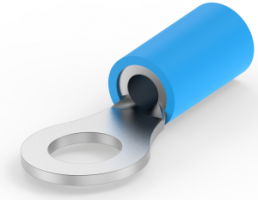 Isolierter Ringkabelschuh, 1,04-2,62 mm², AWG 16 bis 14, 5 mm, blau