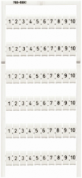 Markierungskarte für Klemmenleistenstecker, 793-5502