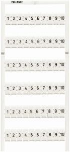 Markierungskarte für Klemmenleistenstecker, 793-5502