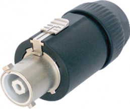 Kupplung IEC 62368-1, 3-polig, Kabelmontage, Schraubanschluss, 2,5-6,0 mm², schwarz, NAC3FC-HC
