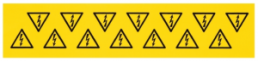 Warnschild, Symbol: Blitz, (L x B) 25 x 25 mm, 1700530001