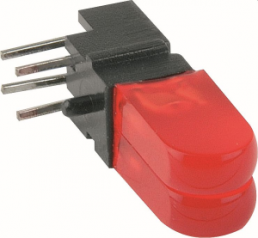 LED-Skalenleuchte, 2 V (DC), rot, 80 mcd, RM 2.54 mm, LED Anzahl: 2
