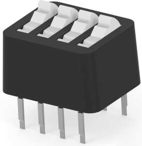 DIP-Schalter, Aus-Ein, 4-polig, gerade, 1,5 A/50 VDC, 5435166-2