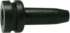Knickschutztülle, Kabel-Ø 4,5 mm, L 27 mm, PVC, schwarz