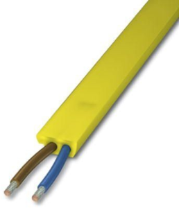 PVC Flachleitung 2 x 1,5 mm², ungeschirmt, gelb
