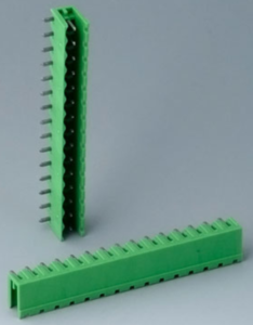 Stiftleiste, 15-polig, RM 5.08 mm, abgewinkelt, grün, B6607222