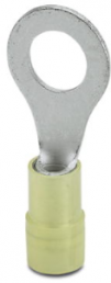 Isolierter Ringkabelschuh, 4,0-6,0 mm², AWG 12 bis 10, 8.4 mm, M8, gelb