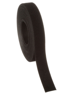 Kabelbinder mit Klettverschluss, lösbar, Nylon, (L x B) 4572 x 19.1 mm, Bündel-Ø 6.4 mm, schwarz, -18 bis 104 °C