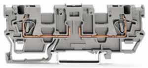 2-Leiter-Basisklemme, Federklemmanschluss, 0,08-4,0 mm², 2-polig, 16 A, 6 kV, grau, 769-191
