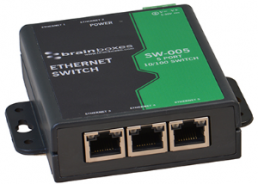 Ethernet Switch, unmanaged, 5 Ports, 100 Mbit/s, 5-30 VDC, SW-005