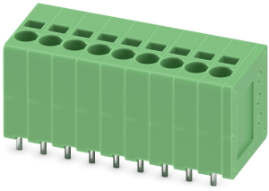 Leiterplattenklemme, 9-polig, RM 3.5 mm, 0,2-1,5 mm², 17.5 A, Federklemmanschluss, grün, 1990928