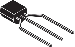 Bipolartransistor, PNP, -100 mA, -30 V, THT, TO-92, BC558C