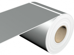 Polyester Etikett, (L x B) 160 x 101 mm, silber, Rolle mit 250 Stk