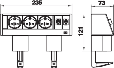 6116942 OBO Bettermann Steckdosenleisten und Kabeltrommel Bild 3