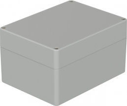 Polycarbonat Gehäuse, (L x B x H) 160 x 120 x 90 mm, lichtgrau (RAL 7035), IP65, 02238000