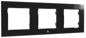 Rahmen 3-fach, schwarz, Shelly WF 3 s