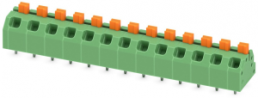 Leiterplattenklemme, 13-polig, RM 5 mm, 0,2-1,5 mm², 16 A, Federklemmanschluss, grün, 1862521