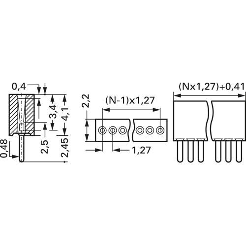 BLR 1 25 Z Fischer Elektronik Steckverbindersysteme Bild 2