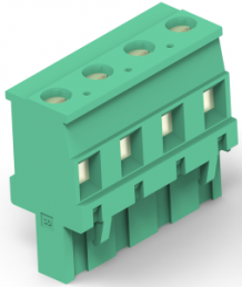 Leiterplattenklemme, 3-polig, RM 7.62 mm, 0,05-3,0 mm², 15 A, Schraubanschluss, grün, 284049-3