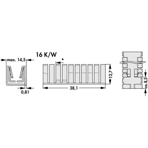 FK 240 SA 220 O Fischer Elektronik Kühlkörper Bild 2