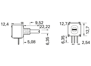 Cermet-Präzisionspotentiometer, 10 kΩ, 1 W, linear, Lötstift, 149-SXG 56 S 103 SP