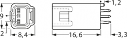 Stiftleiste, 3-polig, RM 2 mm, gerade, weiß, B03B-JWPF-SK-R (LF)(SN)