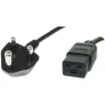 ZA/3-H05VVF3G150-C19/2,50M SW9005 FELLER Netzkabel
