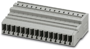 COMBI-Kupplung, Federzuganschluss, 0,08-6,0 mm², 15-polig, 32 A, 8 kV, grau, 3042586