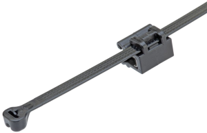 Kantenclip, max. Bündel-Ø 51 mm, Nylon/Stahl verzinkt, schwarz, (L x B x H) 203 x 12.2 x 11.9 mm